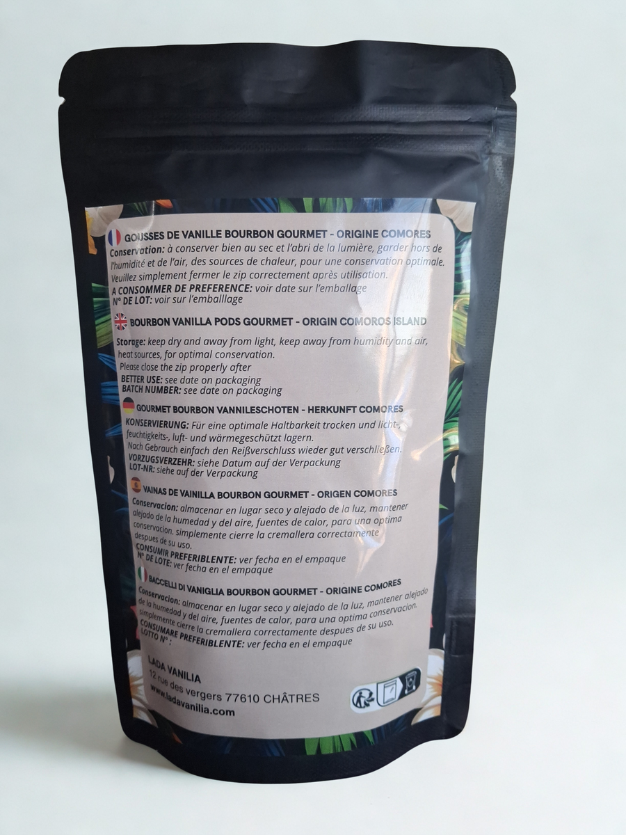 Lot 20 gousses vanille Bourbon Comores